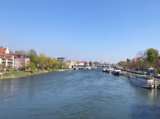 Blick von der steinernem Brücke in Regensburg